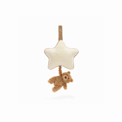 Jellycat Bartholomew Bear Musical Pull USA | 61084FGBV